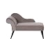 Produktbild Beliani Chaiselongue Samtstoff Taupe linksseitig Biarritz