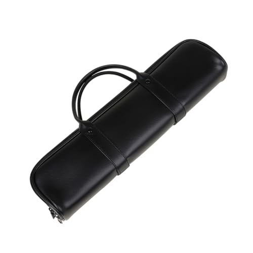 Toddmomy Durable Leather Flute Storage Bag Lightweight and Portable Flute Carrying Case for Enhanced Protection Convenient Zipper Design