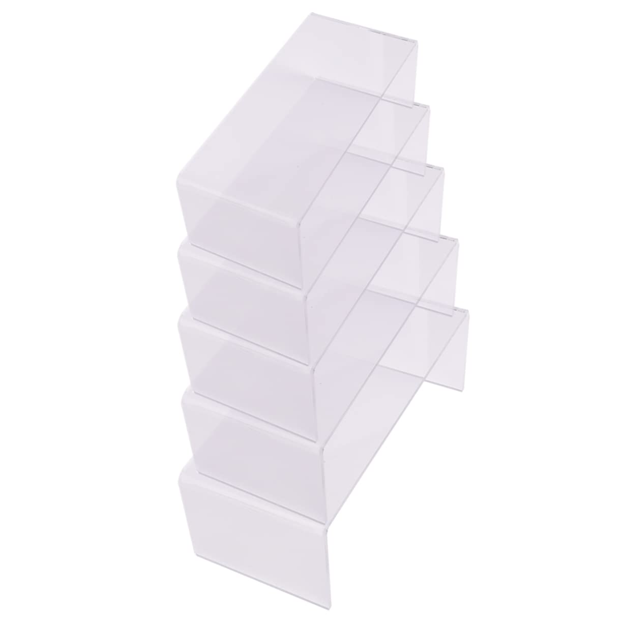 Cabilock 5Pcs U Shape Acrylic Shoe Holder Display Rack Transparent Shoes Shelf for Counter Exhibition Large Different for Showcasing Footwear