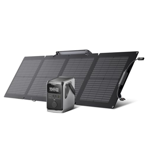 EF ECOFLOW TRAIL 300 DC Solar Generator with 110W Solar Panel, 288Wh LiFePO4 Power Bank, Power Station, for Camping, Travel, and Emergency Power