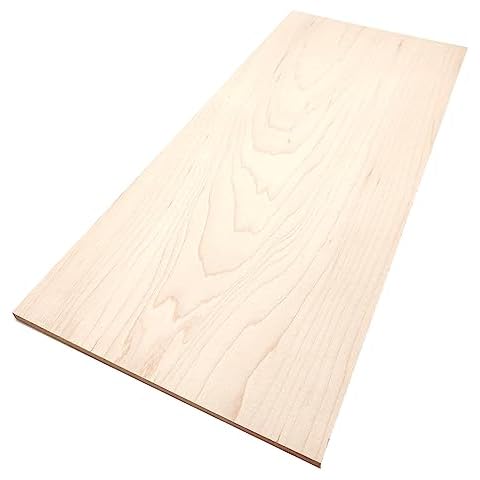 The Hardwood Edge Maple Hardwood Planks - 4-Pack Hard Maple Wood for Unfinished Wood Crafts - 1/4’’ (6mm) 100% Pure Hardwood - Laser Engraving Blanks - Maple Wood Blanks for Crafts and Gifts Cover