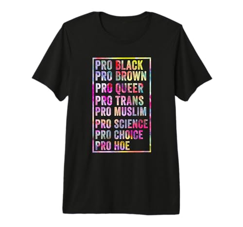 Funny Pro Black Brown Queer Trans Muslim Science Choice Hoe Premium Tri-Blend T-Shirt