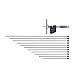 Replacement Rod Type Depth Micrometer 329-250-30 329-251-30 for Industrial Measurement(329-251-30 0-300mm)