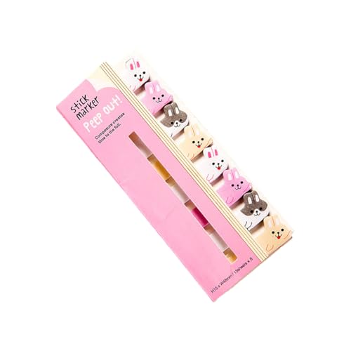 mophrati 閉じる付箋かわいい動物耐久性と信頼性の高い幅広いアプリケーション紙自己粘着紙付箋マーカー簡単, C