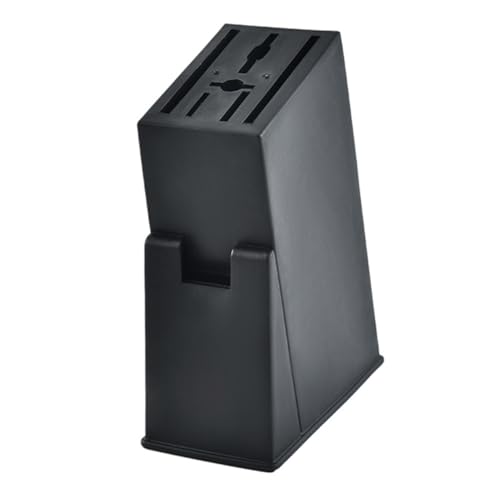 SOLUSTRE Creative Kitchen Storage Organizer Multifunctional Plastic Knife Holder Display Stand Lightweight Drain Rack for Efficient Cutlery Organization Black