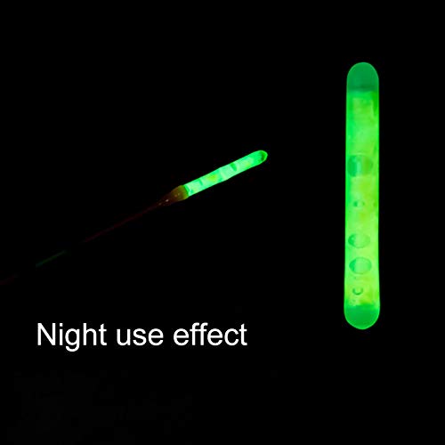 Bastão de pesca, 5 peças de vara de brilho profissional resistente ao desgaste, luz verde flutuante