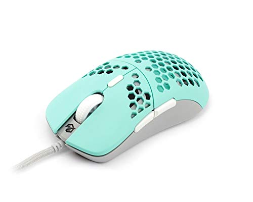 G-Wolves Hati HT-M 3360 Ultra Lightweight Honeycomb Shell Wired Gaming Mouse up to 12000 cpi - 6 Buttons - 2.18 oz (61g) (Vista Blue) - Thumbnail 5