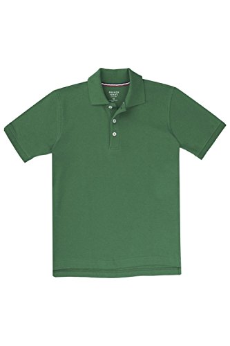Image of French Toast Boys Short Sleeve Pique Polo Shirt (Standard & Husky), Black, 10