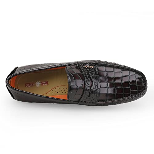 Mens Leather Penny Loafers, Casual Comfortable Driving Moccasins Business Dress Slip on Loafer Shoes for Men4