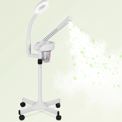 Image of Professional 2 in 1 Facial Steamer for Face Deep Cleaning Ozone Face Steamer with 5X Magnifying Lamp Hot Mist Function for Salon Spa Home Beauty Equipment