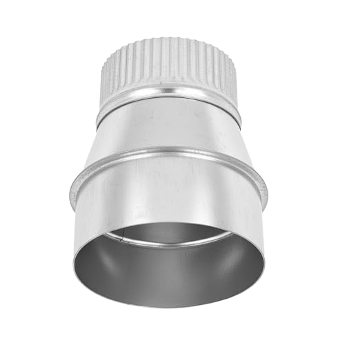 ZOWZEA Duct Reducter 4" to 3" Inch Air Ducting Reducer Increaser Air Duct Adapter or Round Metal Pipe Reducer for Bathroom Kitchen Ventilation Systems