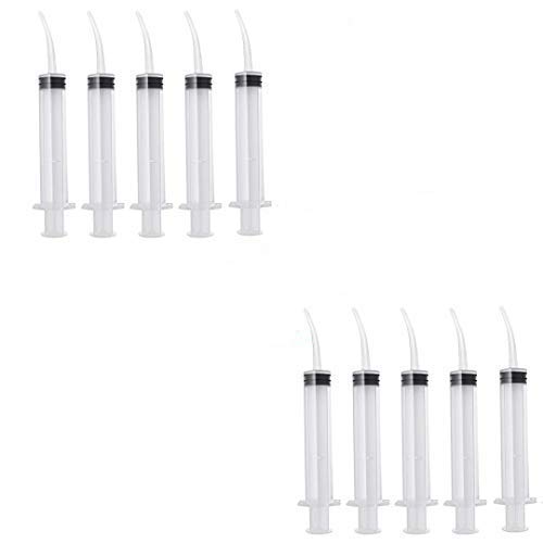 Sage Square 10pcs Disposable Dental Irrigation Utility Syringe with Curved Tip for Dental Care (B07K35JTLX) Amazon Price History, Amazon Price Tracker