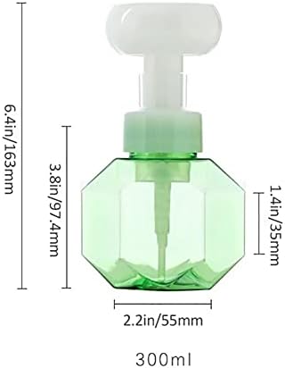 Angmile Foaming Bottle Dispenser Flower Shape Foam Bottle Flower Petal Shape Bubble Bottle For Facial Cleanser Shampoo Shower Gel Empty Foam Liquid Refillable Containers Bathroom Kitchen Organization
