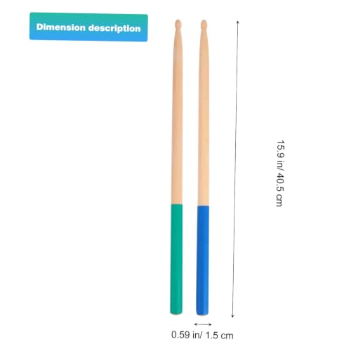 Zerodeko 2 Pares Baquetas de Maple con Punta de Madera miniatura 2