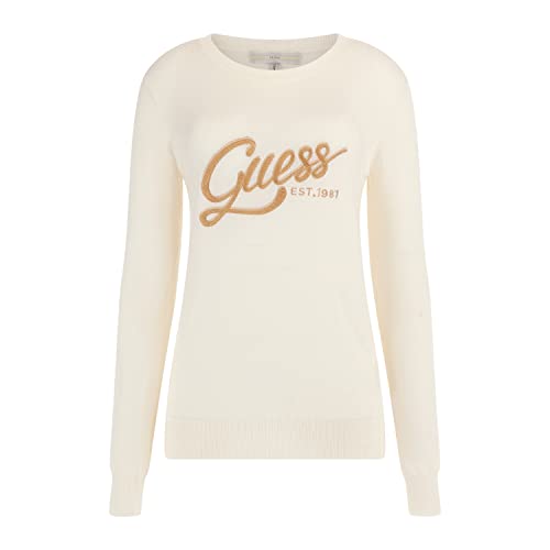 GUESS Pullover mit Rundhalsausschnitt Frau Edie Logo