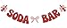 JTUYYT Soda Bar Banner Shes Ready to Pop Baby Shower Decorations Birthday Bachelorette Party Decoration Supplies Red Glitter