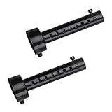 Alpha Depot インナーサイレンサー インナーバッフル 汎用 消音器 バイク マフラー (ブラック, 48mm x 2個)