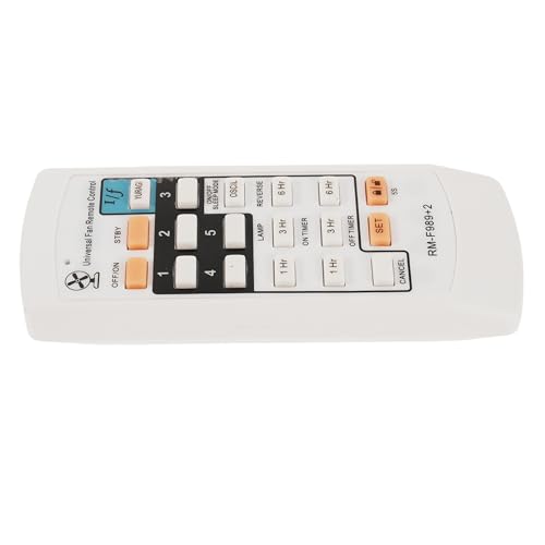 NUOBESTY Control remoto universal para ventilador: Control remoto para ventilador de techo - Incluye 5 velocidades y temporizador de 1/3/6 horas - Kit de repuesto para controlador de techo, color