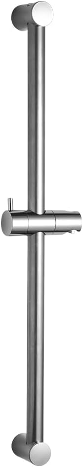 OFFO Shower Riser Rail, 82cm Segmented Wall Mounted Rail, Adjustable Distance 50-81cm With Handheld Head Holder Replacement, Chrome