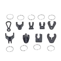 Alomejor 9 Stück Universal-Boot-Kill-Stopp-Schalterschlüssel, Kunststoff-Außenbord-Sicherheitsschlüssel für Jet-Ski-Notstopp mit Schlüsselringen