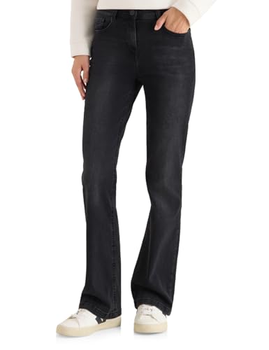 CECIL Damen 3817423 Bootcut Jeans, Black Washed, 36W / 30L CECIL Damen 3817423 Bootcut Jeans, Black Washed, 36W / 30L