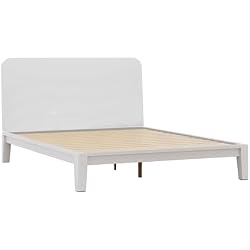 1 of Nectar Kids Bamboo Headboard, Twin, White, Attachable to Bamboo Bed Frame | Solid Bamboo Construction, Easy Tool Free Set Up, Durable & Kid-Friendly