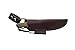 Tops Knives Spirit Hunter x3 Full Tang Fixed Blade- Brown Leather Sheath w/Dangler (Green Canvas/Black Canvas Micarta)