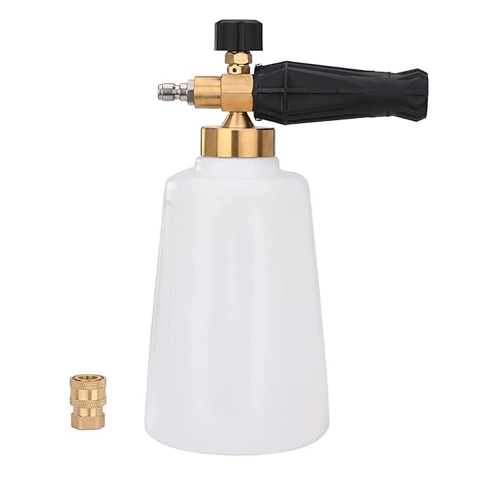 GlobalTrust Adjustable Snow Foam Cannon Heavy Duty Lance Blaster Wide Neck Bottle with 1/4 Quick Connector for Pressure Washer Gun/Detailing (1 Liter), (B0D5RQJNR4) Amazon Price History, Amazon Price Tracker