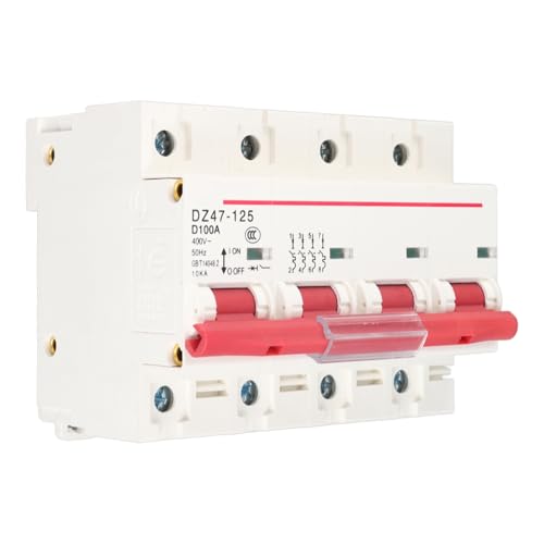 Interruptor de aire 100A tipo D con cuatro polos de plástico ecológico resistente 4