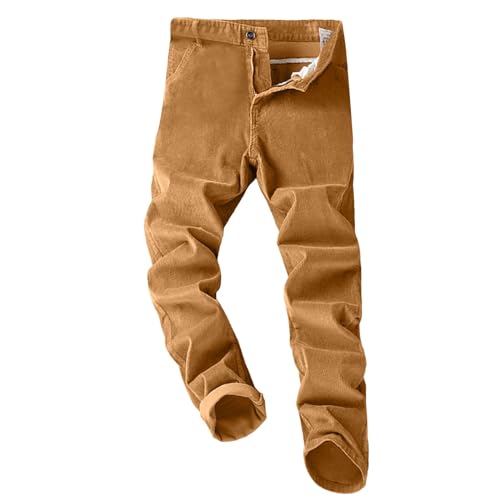 Pantalon velours côtelé homme stretch jambe droite coupe droite confortable sans serrer
