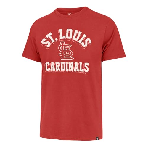 Image of 47 Men's MLB Unmatched Franklin Team Color Arched Wordmark Primary Logo Short Sleeve Baseball T-Shirt