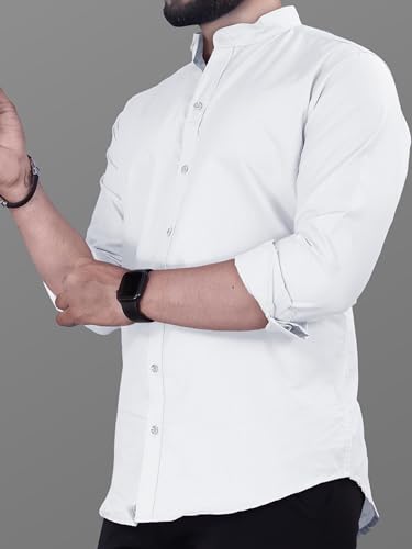 Image of Noble Monk Men's Pure Cotton Regular Fit Formal Shirt |Full Sleeve Men's Shirt