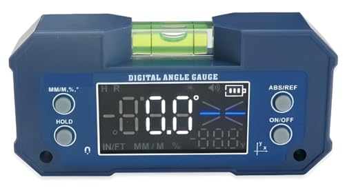 Image of XPR3SS Rechargeable Mini Digital Protractor Inclinometer Compact Digital Angle Finder Level Dual Axis Angular Measurer Digital Meter