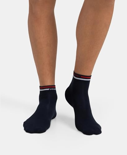 Image of Jockey 7002 Men Compact Cotton Elastane Stretch Ankle Length Socks with StayFresh Treatment (Pack of 2)