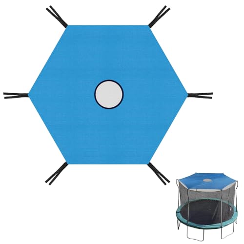 MeYuxg Trampolin Überdachung Abdeckung 6/8 Stangen Oxford-Stoff Trampolin-Sonnenschutz UV-Beständige Trampolin Zubehör für Innenhof Spielplatz Outdoor (6 Stangen)