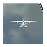 Piper J-3 Cub Pilot Front with Floats Vinyl Sticker Decal J3 Bush Flying Banner Glider Towing Freight Floatplane
