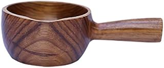 Yardwe Wooden Ladle Water Soup Ladle Scoop Bath Ladle Kitchen Ladle Bathroom Hair Washing Water Scoop
