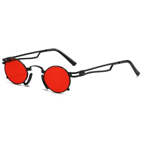 Protection solaire et style punk avec ces lunettes de soleil rondes