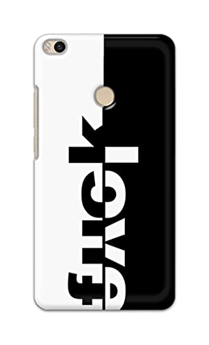 Image of PRINTFIDAA One Words Fukc Love Creative Art Innovative Wonderfull Printed Designer Hard Case for Mi Max 2 (6.44 inch) Back Cover -(e) RPM1003