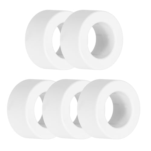 sourcing map 5 piezas de núcleo de ferrita toroide RFI EMI cable de supresión de ruido ID 21 mm nanocristales para dispositivos electrónicos, industria, color blanco