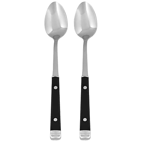 GRÄWE – Cucharas largas con mango de plástico negro Serie Bistro Cover