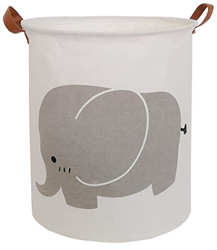 CLOCOR Large Storage Basket,Canvas Fabric Waterproof Storage Bin Collapsible Laundry Hamper for Home,Kids,Toy