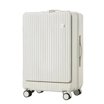 TOK Mala de Viagem Pequena Bordo 10kg Padrão Anac Bolso Notebook 14 Polegadas (Branco)