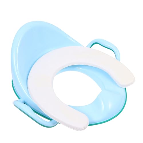 Beaupretty Asiento de Entrenamiento Infantil con Asas Seguridad y Diseño Ergonómico Asiento para Wc Portátil para Fácil de Instalar para Entrenamiento de Retrete Color Verde