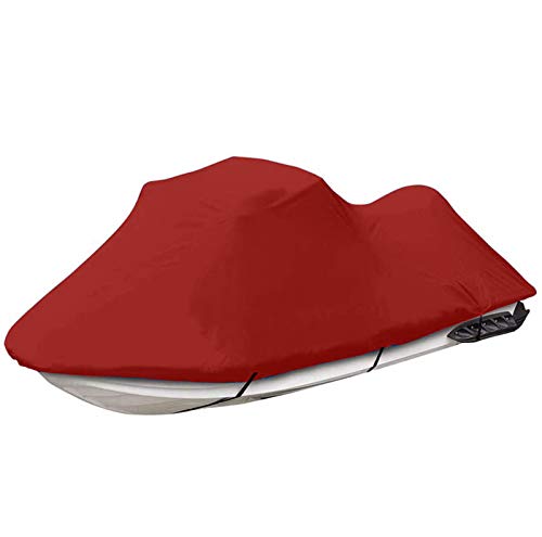 Housse jet ski 600D rouge de qualité premium en tissu Oxford étanche pour extérieur
