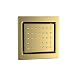 AYIVG Brass Square Massage Shower Body Sprayer Jets Brushed Gold Adjustable Massage Spa Side Sprayer Concealed Installation Adjustable Shower Side Jets