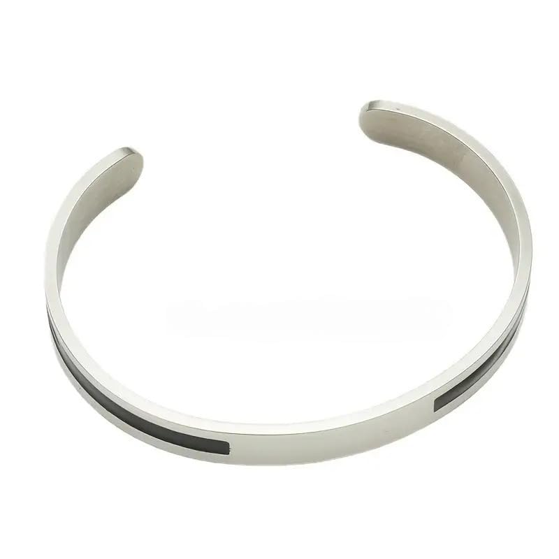 THE MEN THINGPure Titanium Steel Bracelet Collection, Size 7 to 9 inch for Men & Boys