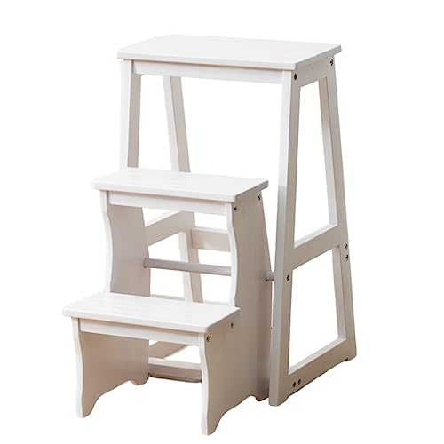 Sgabello multifunzione in legno con contenitore ribaltabile, design salvaspazio, supporta 100 kg, perfetto per casa e biblioteca