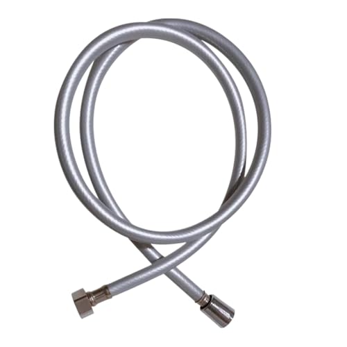 Flexo de ducha PVC G1/2 universal manguera plateada de 150cm 2