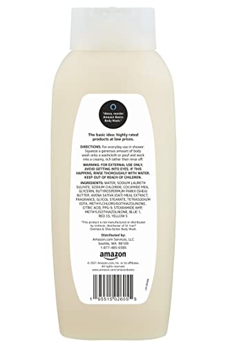 Amazon Basics Shea Butter & Oatmeal Body Wash, 24 Fl Oz #TOP1